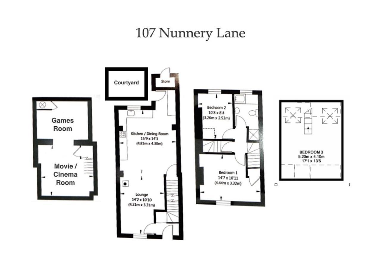 Villa Spencer House & 107 & 109 Nunnery Lane York Exterior foto